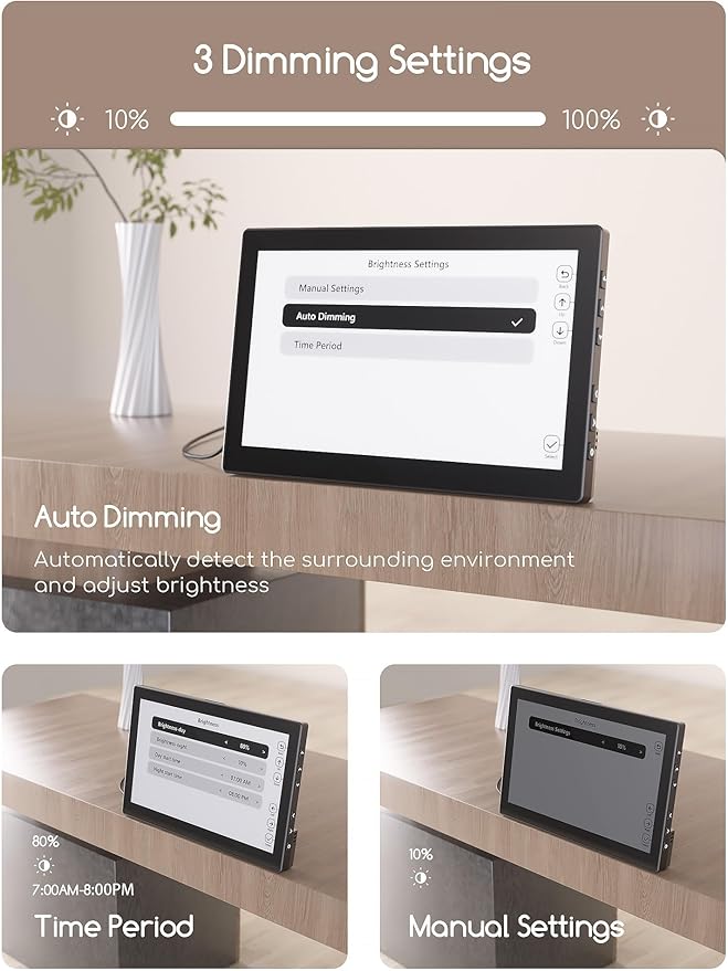 Raynic Digital Clock, Large Display Calendar Clock