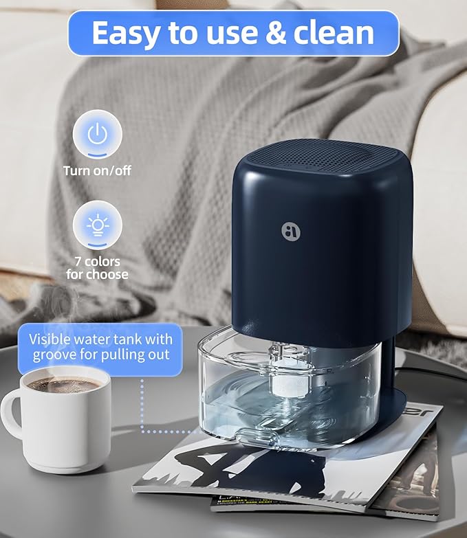 TABYIK Dehumidifier, 35 OZ Small Dehumidifiers