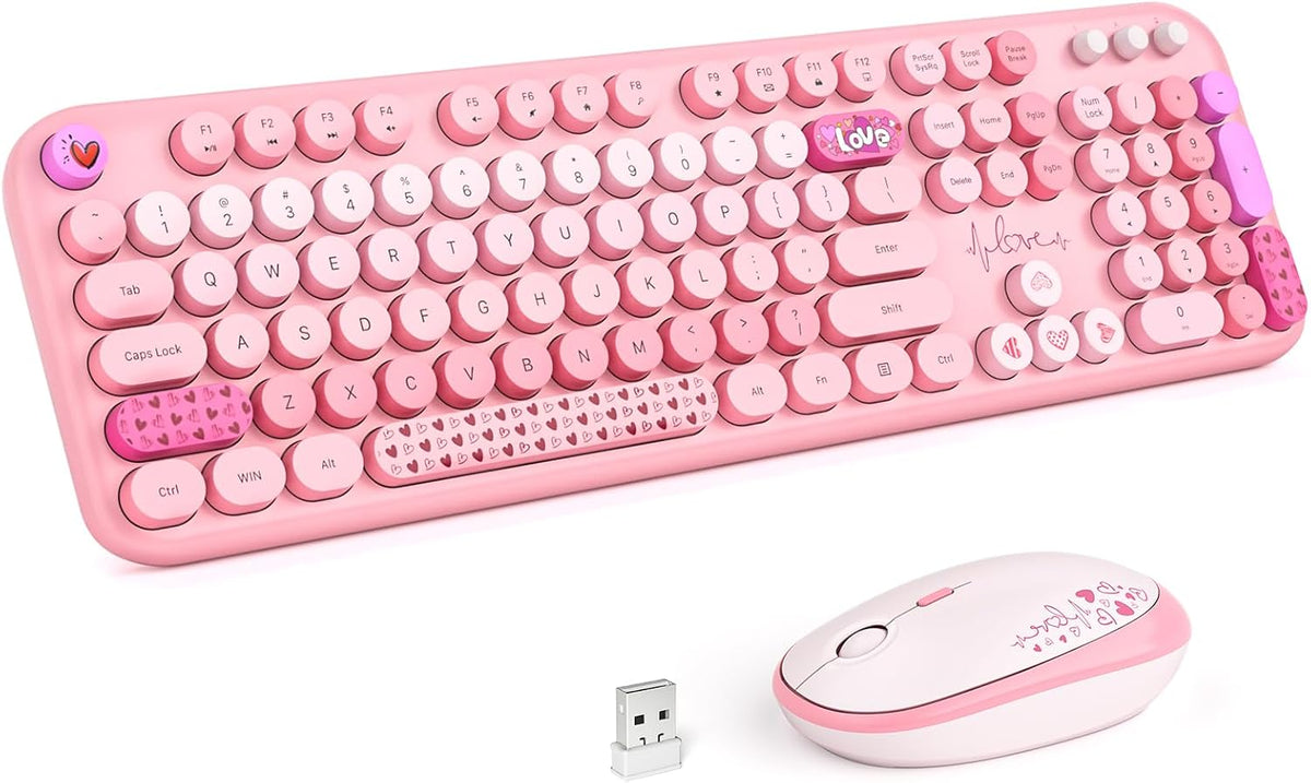 MOFII Wireless Keyboard and Mouse Combo, Full Size 2.4G Plug and Play