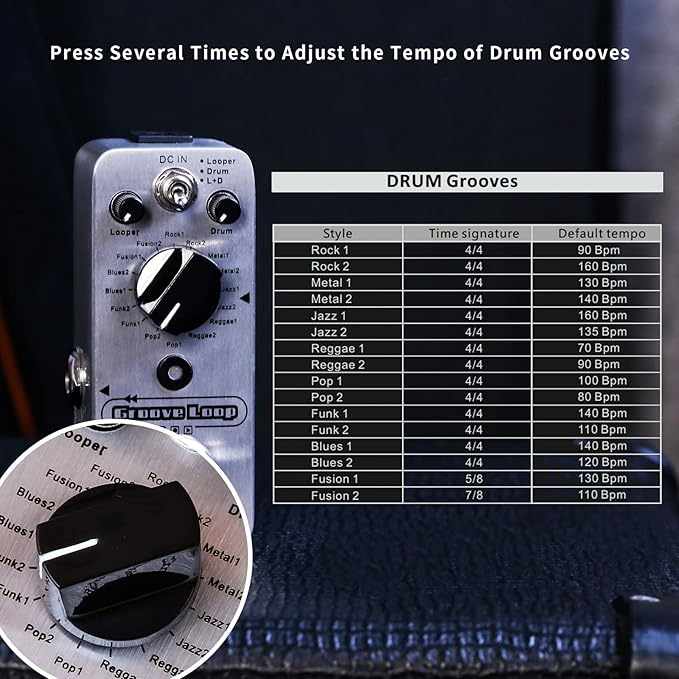 MOOER Groove Loop drum machine