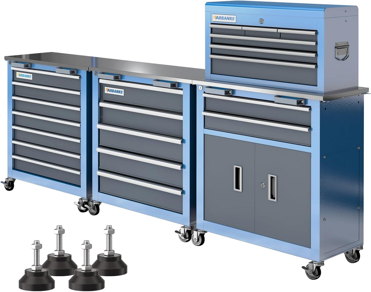 LARBANKE 20 Drawer Tool Chest-Include 5 Drawer&7 Drawer&8 Drawer Tool Chest