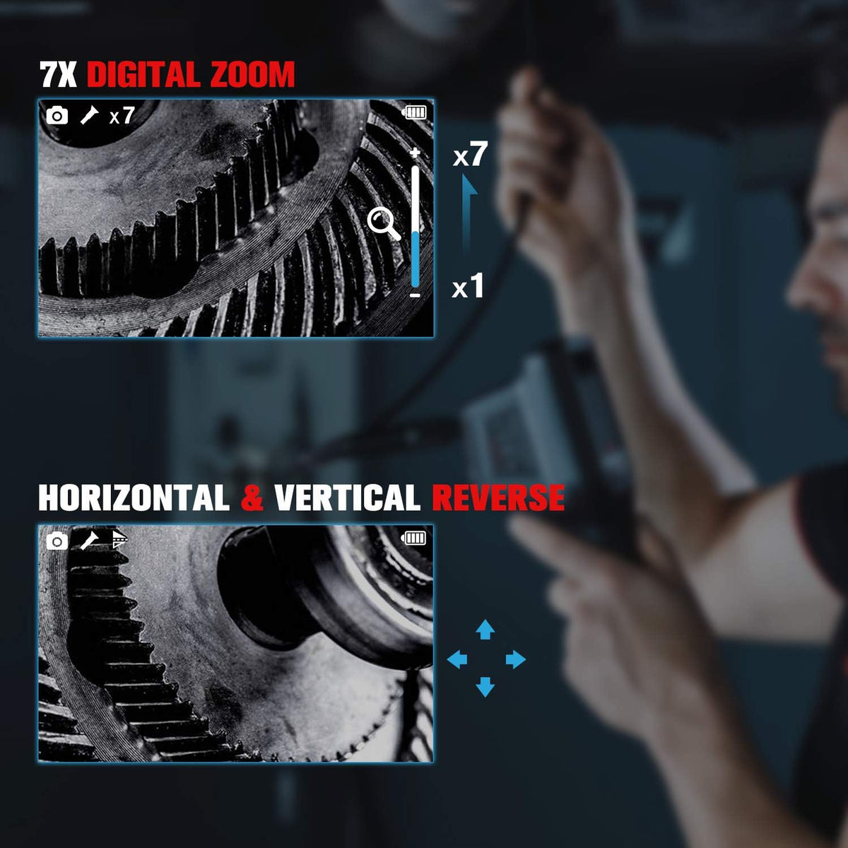 autel maxivideo mv480 inspection camera, 1080p hd industrial, package contents