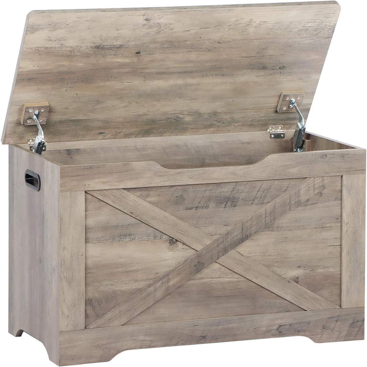 Timberer 31.5" Storage Chest, Wooden Storage Bench, Entryway Shoes Bench