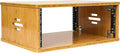 Sound Town DIY 4U Solid Bamboo Studio Rack w/ 14.2" Depth, Ventilation