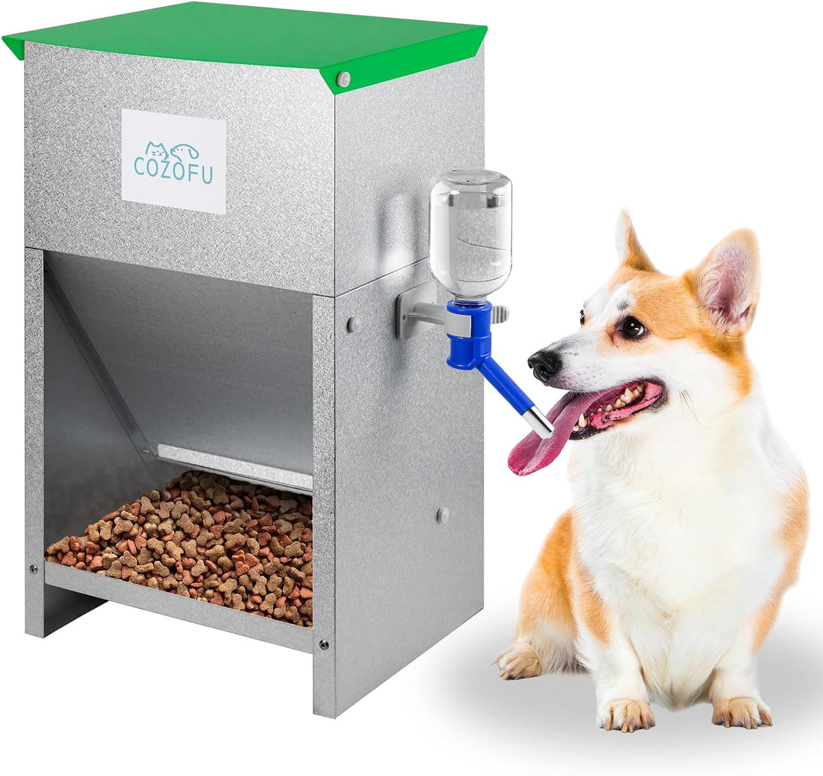 Automatic Gravity-Fed Dog Feeder