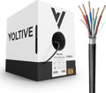 Voltive 18/6 Shielded Low Voltage Wire, Riser CL3R, 500ft