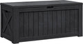 Flamaker Internal 120 Gallon Deck Box Waterproof, Large Outdoor Storage Box