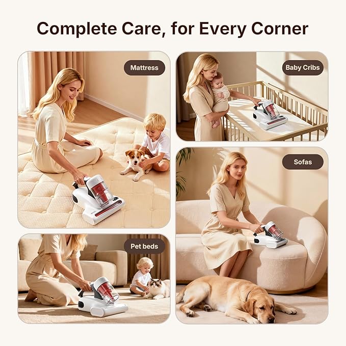 JIGOO J200 Improve Sleep Mattress Vacuum Cleaner Uv Sanitizing, Deep Cleaning