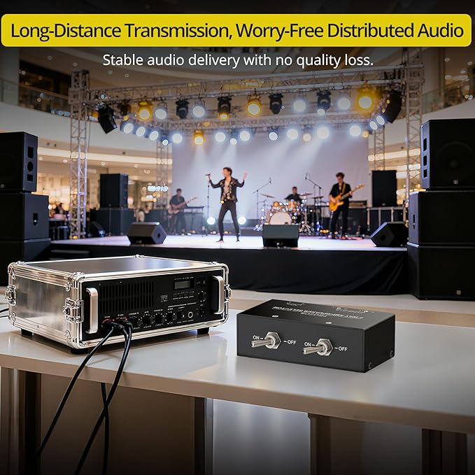 PROZOR 2-Zone Speaker Switch Box, 2-Way Amp/Speaker Selector