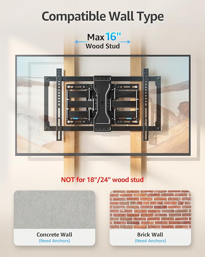 MOUNTUP Ultra Slim TV Wall Mount