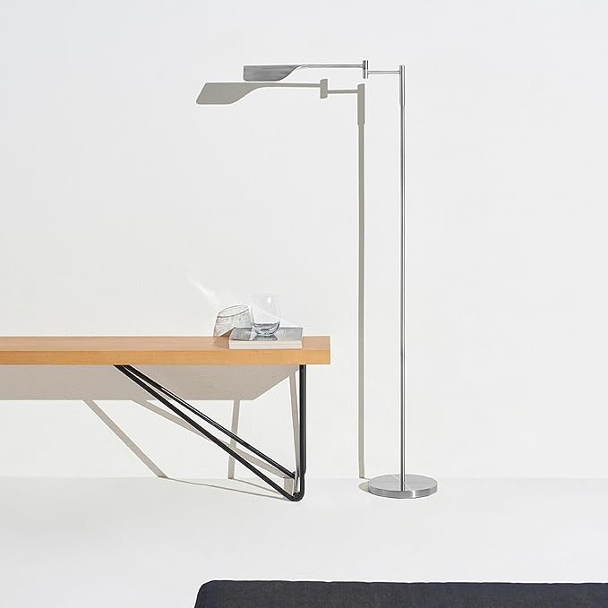 Brightech Leaf Pharmacy LED Reading Lamp, Dimmable Floor Lamp