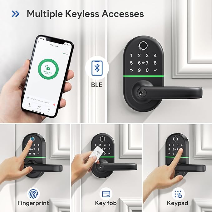 Smart Keypad Door Lock with Handle: NICE DIGI Keyless Entry Electronic Lock
