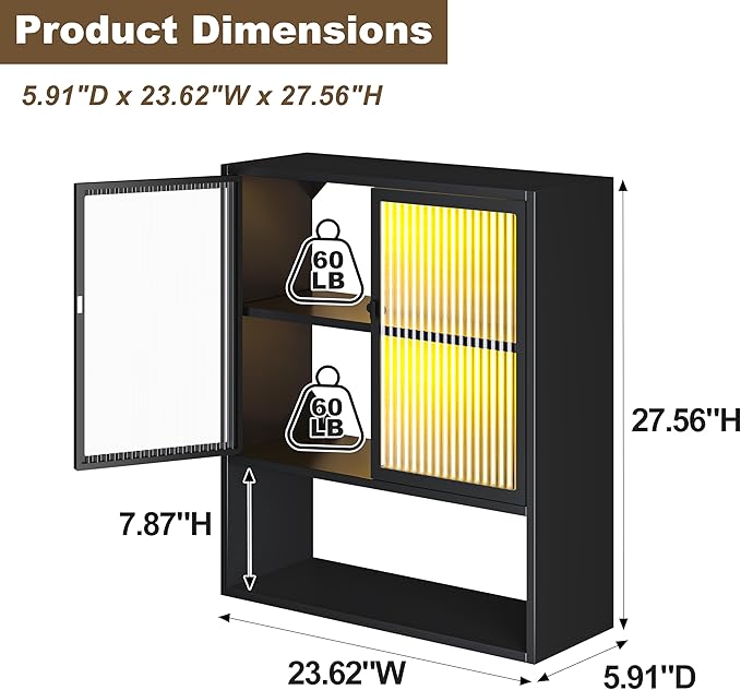 Wall Mounted Bathroom Cabinet