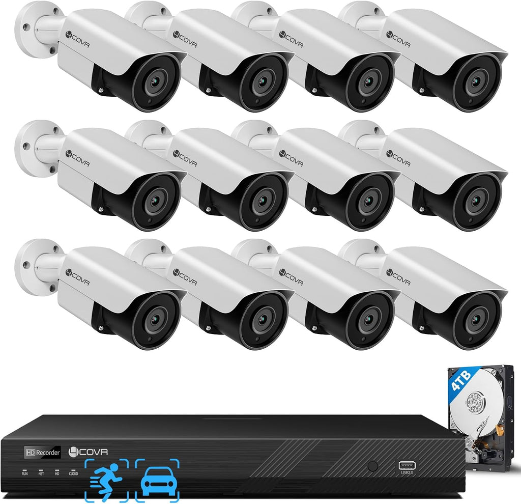 4COVR 16 Channel Security Camera System PoE with 4TB HDD, LY37EX5M1612-1