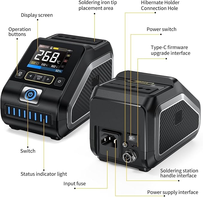 FNIRSI DWS-200 200W 210 Precision Digital Soldering Station Kit