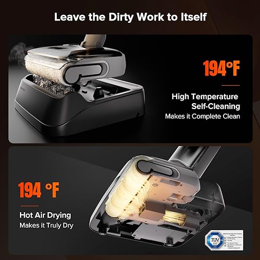roborock F25 GT Set Wet Dry Vacuum Mop, Wet Dry Vacuum Cleaner Cordless