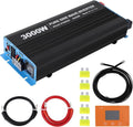 3000W Pure Sine Wave Inverter 1 USB Port 5v/2.4a, LCD Display&Remote Controller