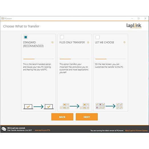LAPLINK Easy Transfer Cable for Windows, Includes PCmover Express Software and