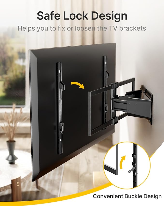 monTEK Heavy Duty Ultra Slim TV Wall Mount