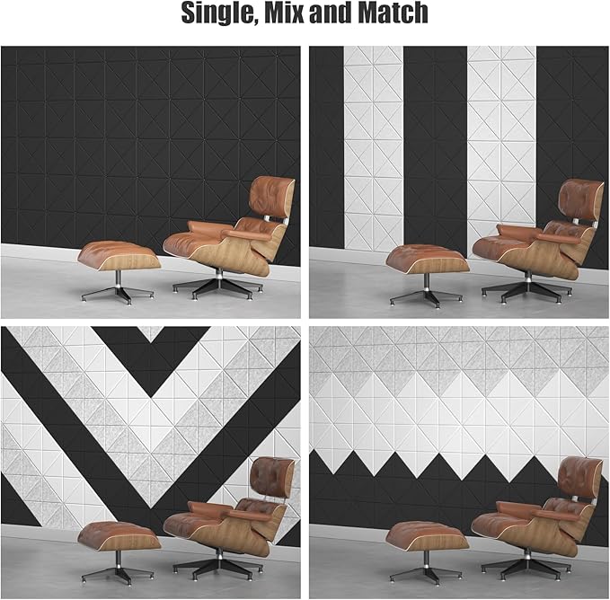 Sonicism 12 Pack X-Lined Acoustic Panels