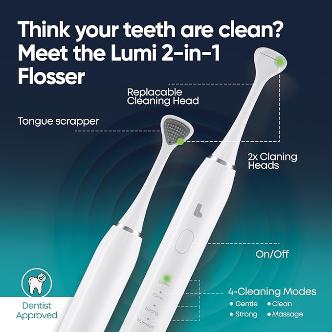 Lumi Electric Flosser | 2 in 1 Electric Flosser