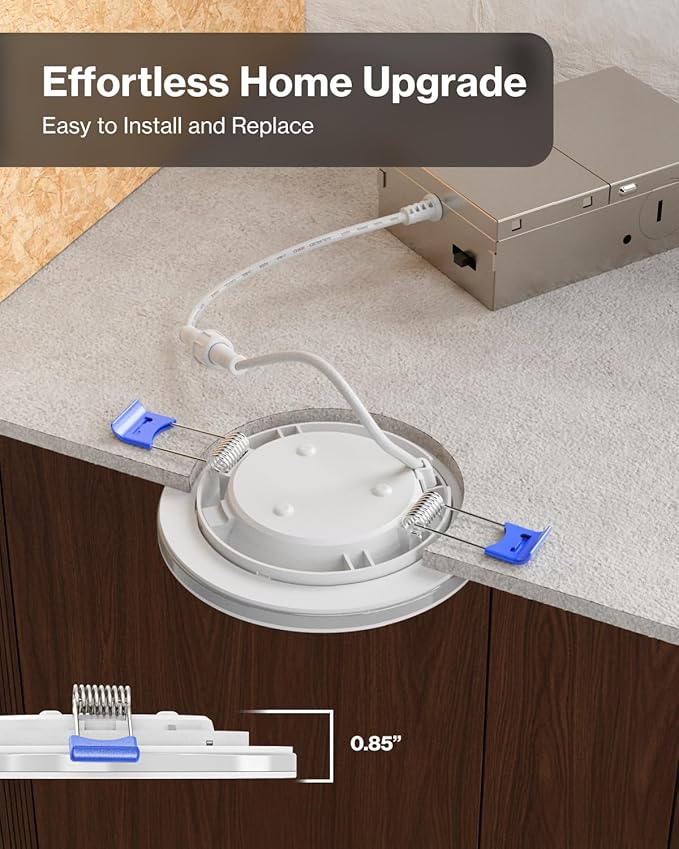 Sunco 4 Inch LED Recessed Lights (4 Pack)