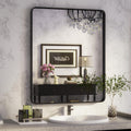 ISKM Black Framed Mirror for Wall 24"x 32", Bathroom Vanity Mirror Anti-Rust