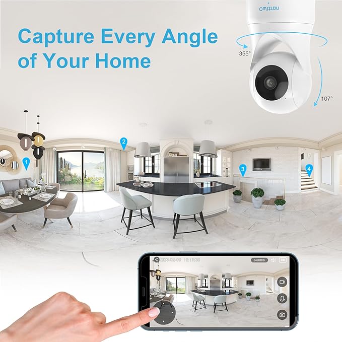 owltron Indoor Security Camera 5MP, 5GHz/2.4G WiFi Camera
