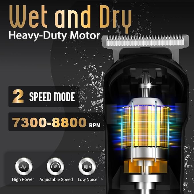 Ufree Beard Trimmer for Men, Waterproof Electric Razor for Nose, Face & Mustache