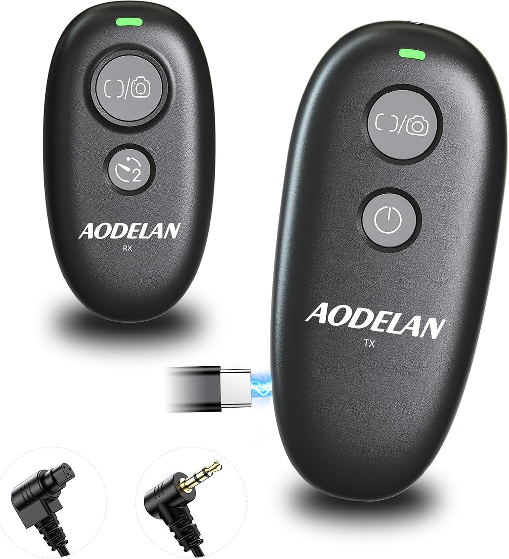 Upgraded Rechargeable Wireless Camera Remote Control Shutter Release