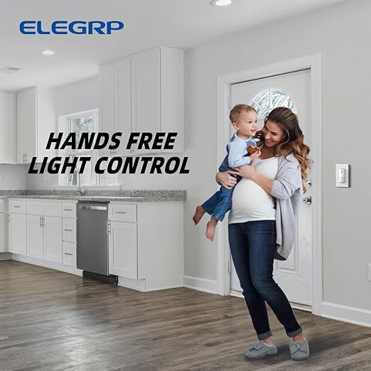 ELEGRP Occupancy Motion Sensor Light Switch, PIR Infrared Motion Activated Wall (6 Pack)