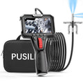 Dual Lens Articulating Borescope Camera with Light,6.2mm Industrial Endoscope Inspection Camera with Articulated Snake Cameras，HD Video Scope for Automotive Engine HVAC Inspection - 3.28FT
