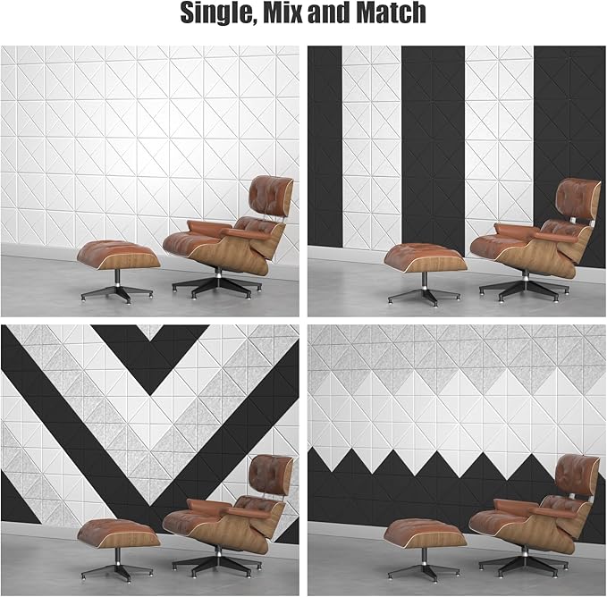 Sonicism 12 Pack X-Lined Acoustic Panels