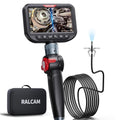 Ralcam Dual Lens Articulating Borescope Camera with Light, Slim Probe