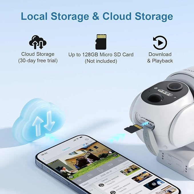 HOSAFE.COM Home Security Cameras Wireless Outdoor, Outdoor Camera Wireless WiFi (2 Pack)