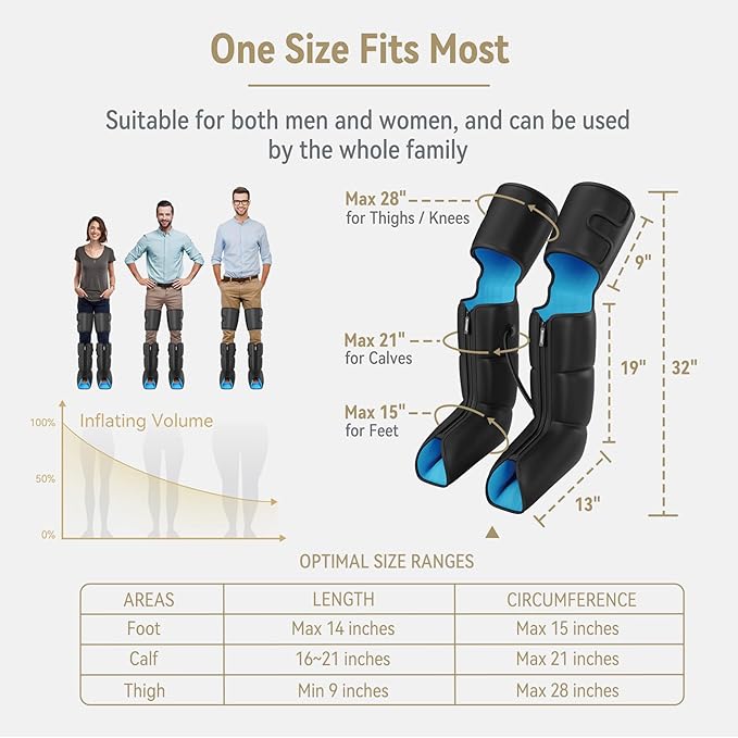 FIT KING Air Compression Leg and Foot Boots Massager