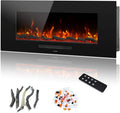 36" Electric Fireplace Inserts, Recessed & Wall Mounted Fireplace Heater