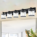 WINSHEN 5-Light Modern Vanity Lighting, E26 Bulb Base