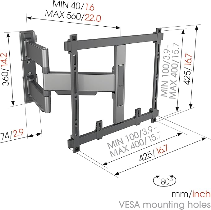 Vogel's TVM 5445 Full-Motion Ultra-Thin TV Wall Bracket