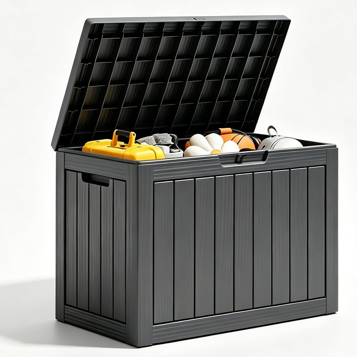 KAMABOKO 50 Gallon Outdoor Storage Box Waterproof Deck Box for Patio