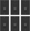 BESTTEN 6 Pack Dimmer Wall Light Switch, Compatible