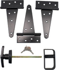 Shed Windows and More Single Door Hardware Kit (6" Hinge), T Handle and Screws