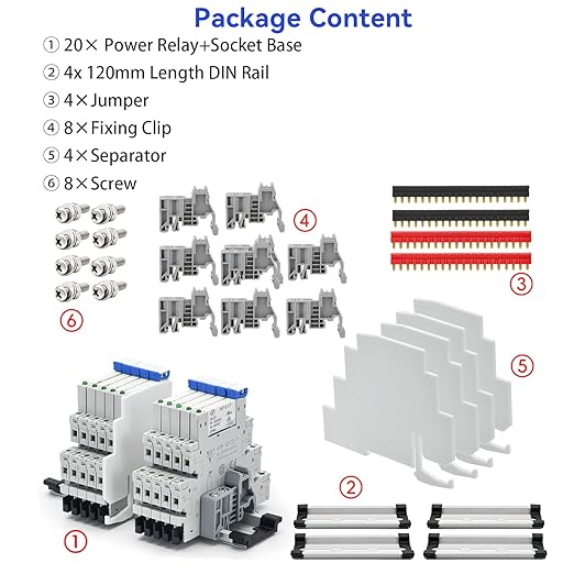 20Pcs Miniature Power Relay DC24V HF41F/24-ZS 1NO 1NC 6A SPDT