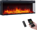 LegendFlame 51" W Smart Build in Electric Fireplace Insert, 1-2-3 Sided View
