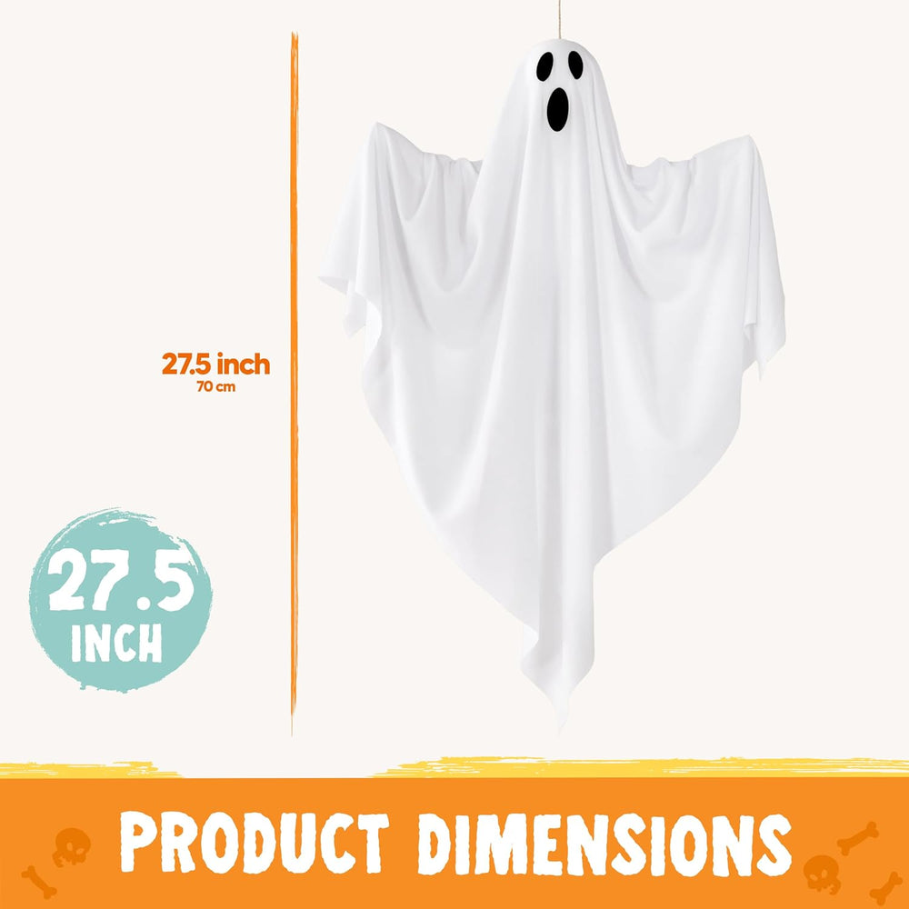 JOYIN 4 Pcs Halloween Party Decoration 27.5" Hanging Ghosts, Cute Flying...