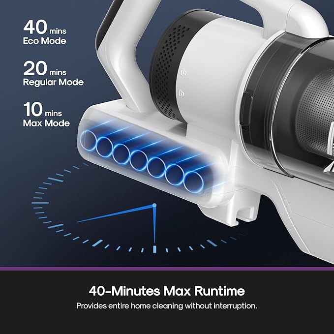 Eureka Cordless Vacuum Cleaner, Anti-Tangle Brushroll, Rechargeable Stick Vacuum