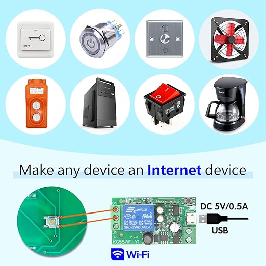 DieseRC 4x1 Channel WiFi Smart Switch