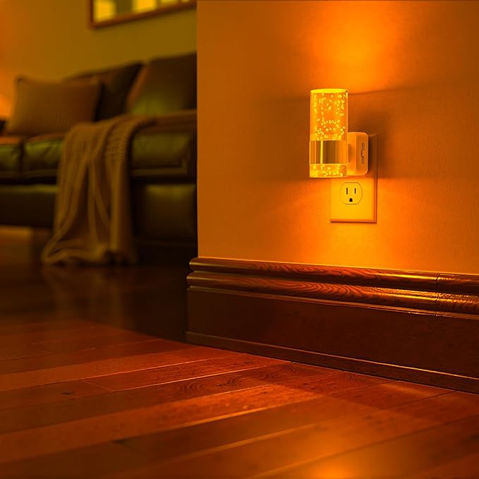 Briignite Night Light, 2 Pack Dimmable Night Lights Plug into Wall, LED Night