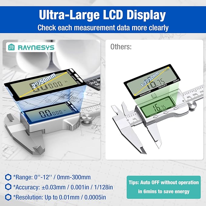 Raynesys Digital Caliper 12 Inch