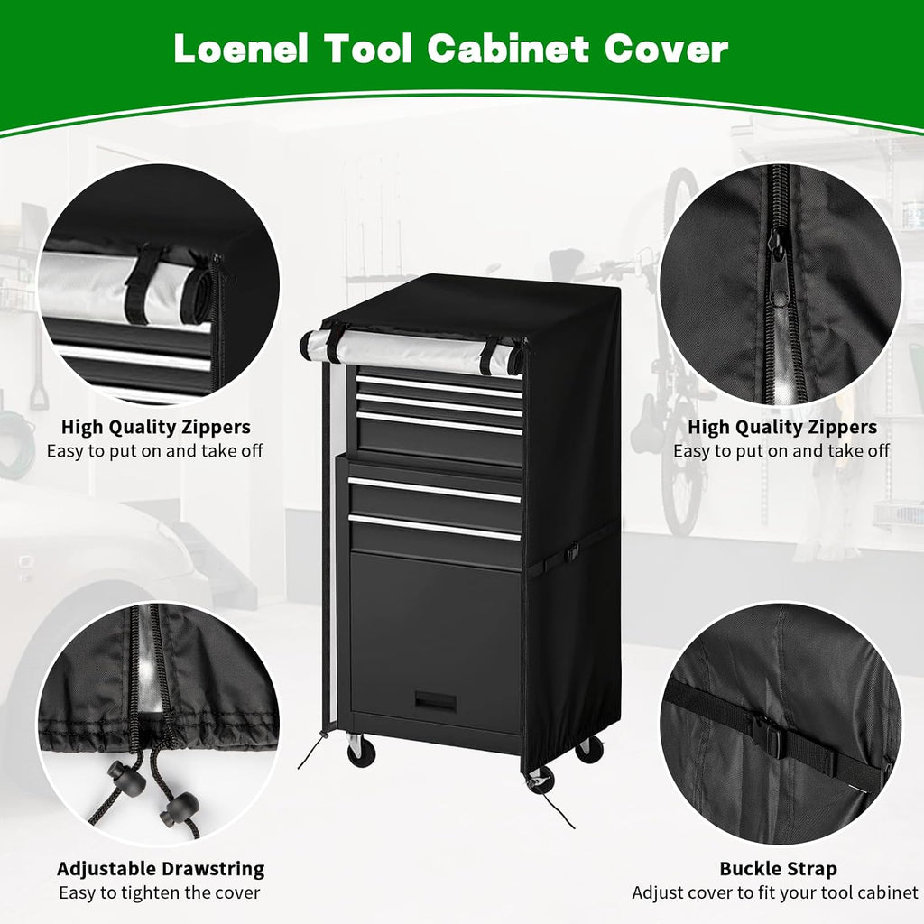 tool cabinet cover for omelaza/airaj tools chest, waterproof, package contents